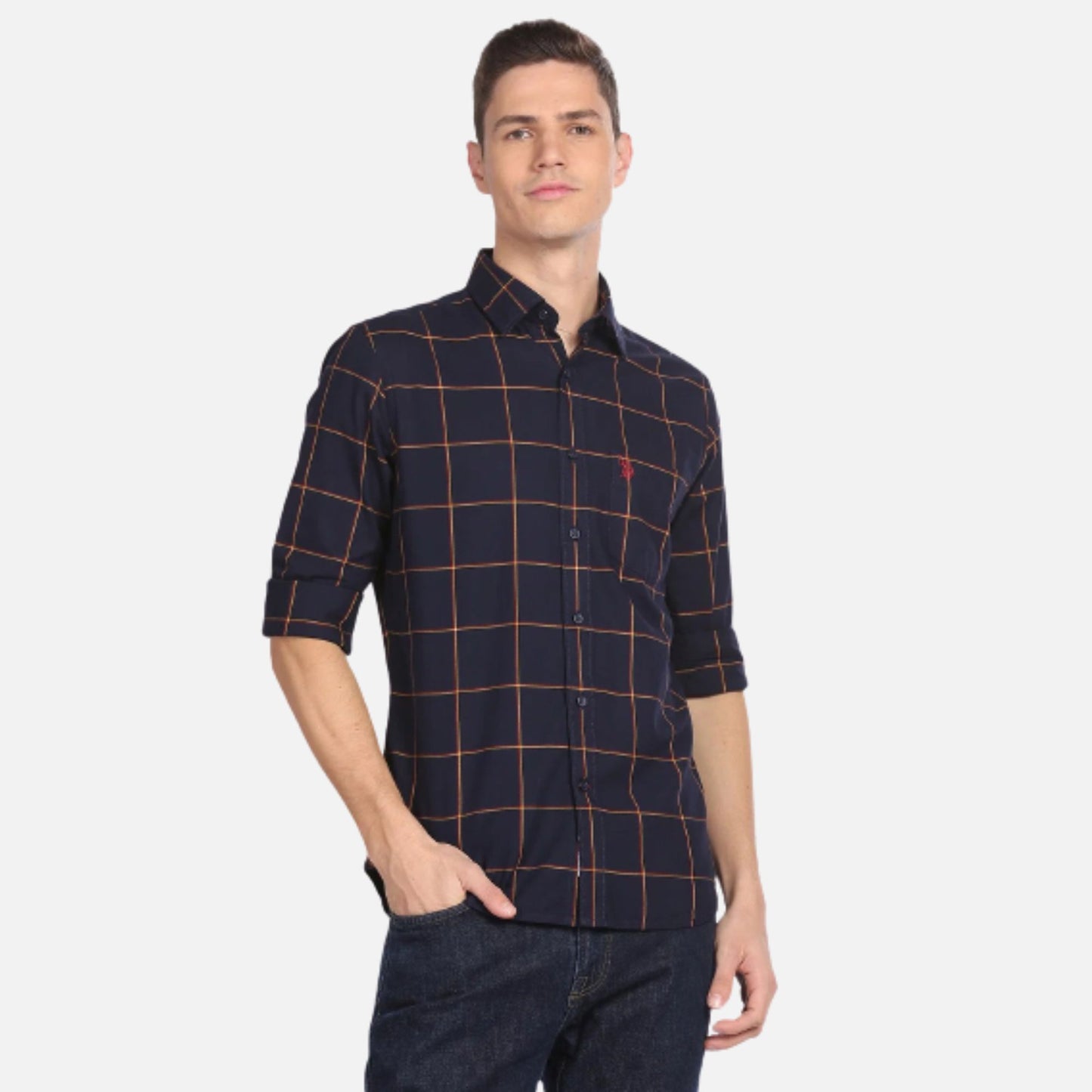 Tartan Check Windowpane Shirt