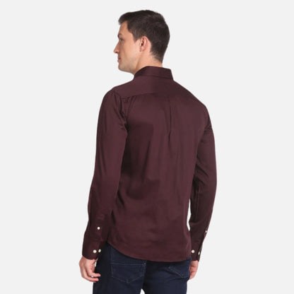 Cotton Stretch Solid Shirt