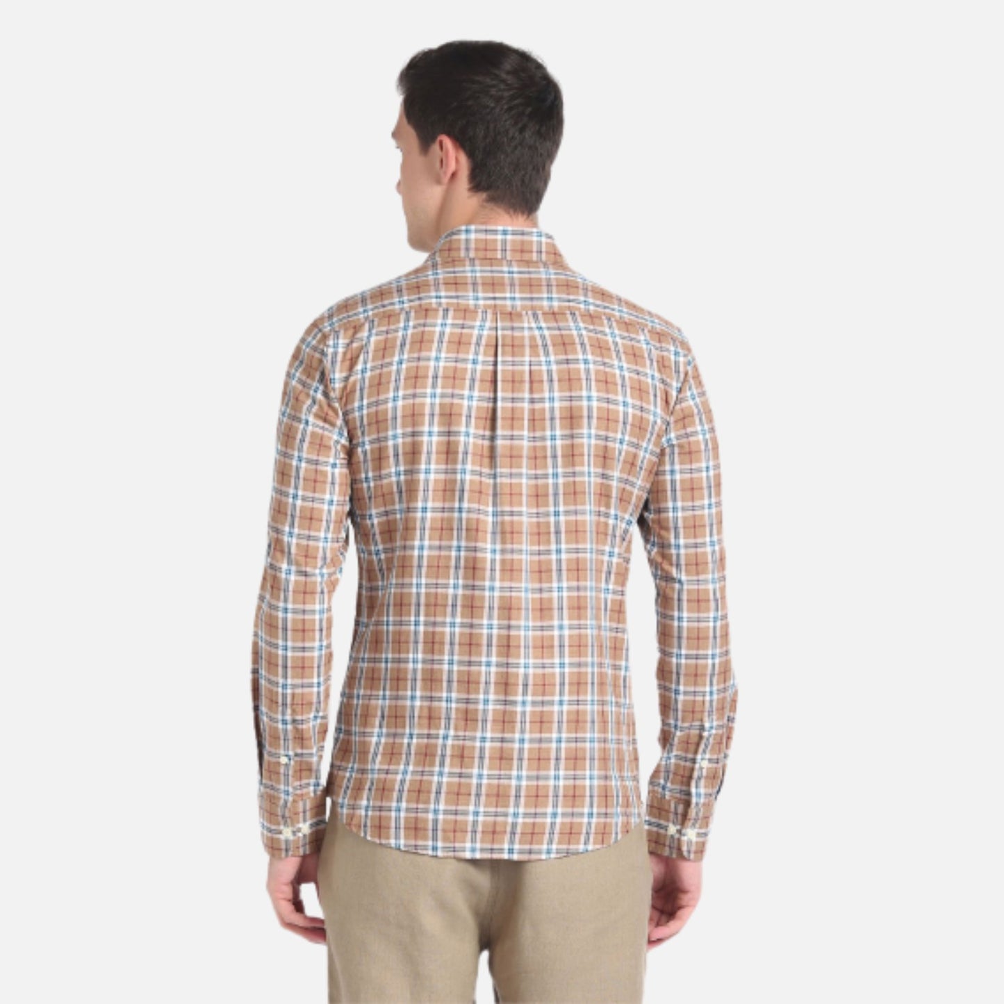 Cotton Melange Tartan Twill Shirt