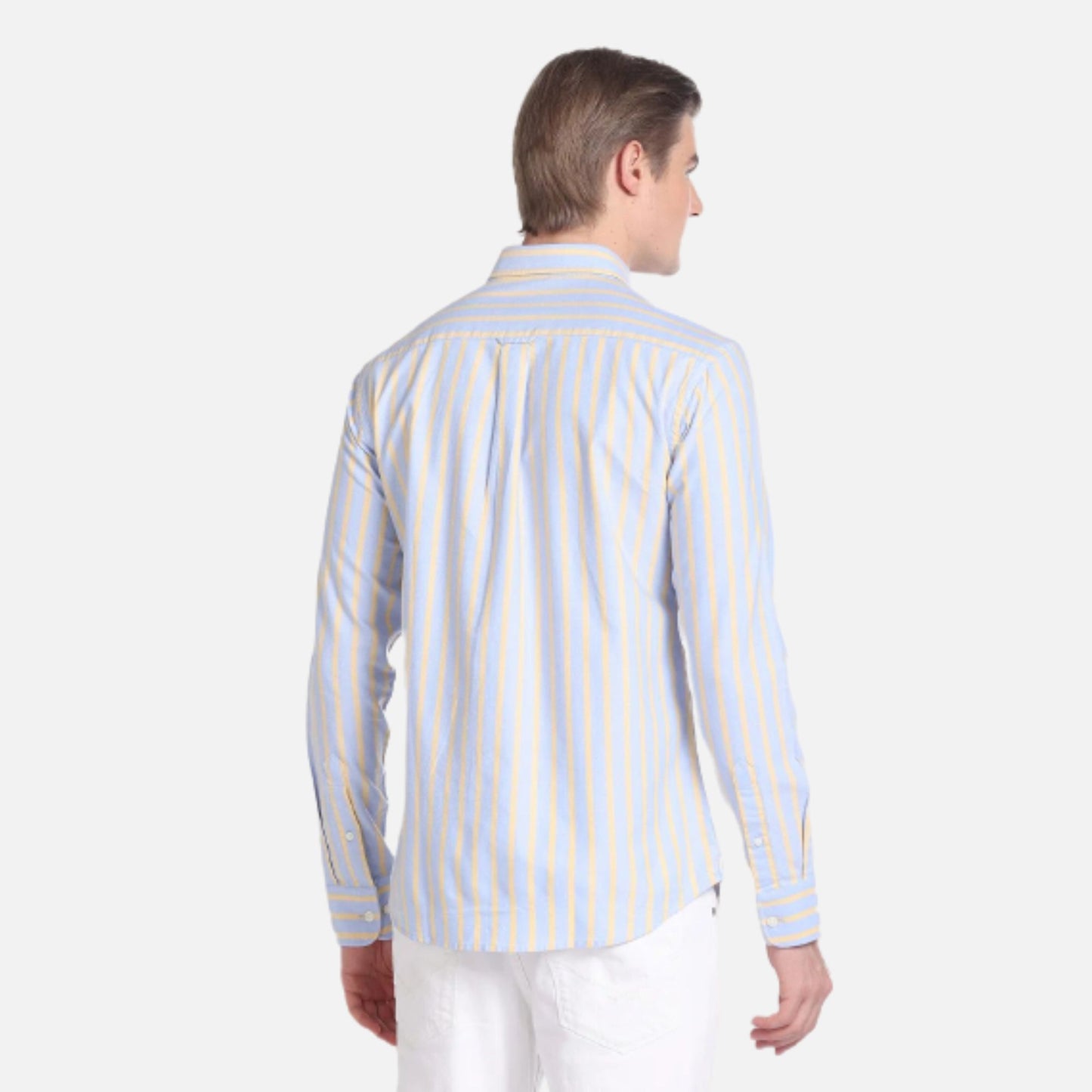 Vertical Stripe Cotton Shirt