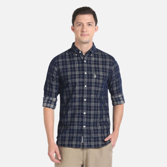 Tartan Check Corduroy Shirt