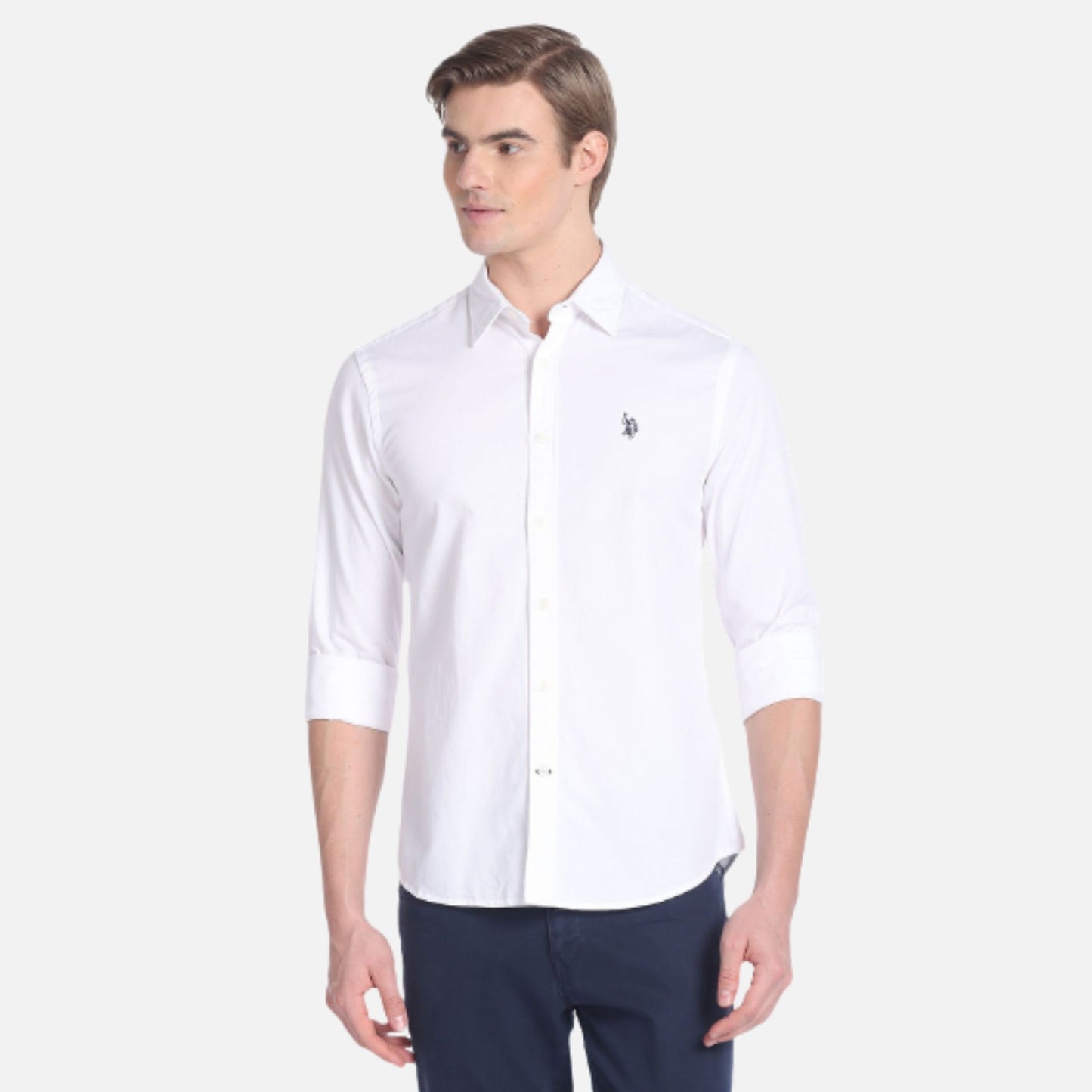 Solid Twill Cotton Shirt