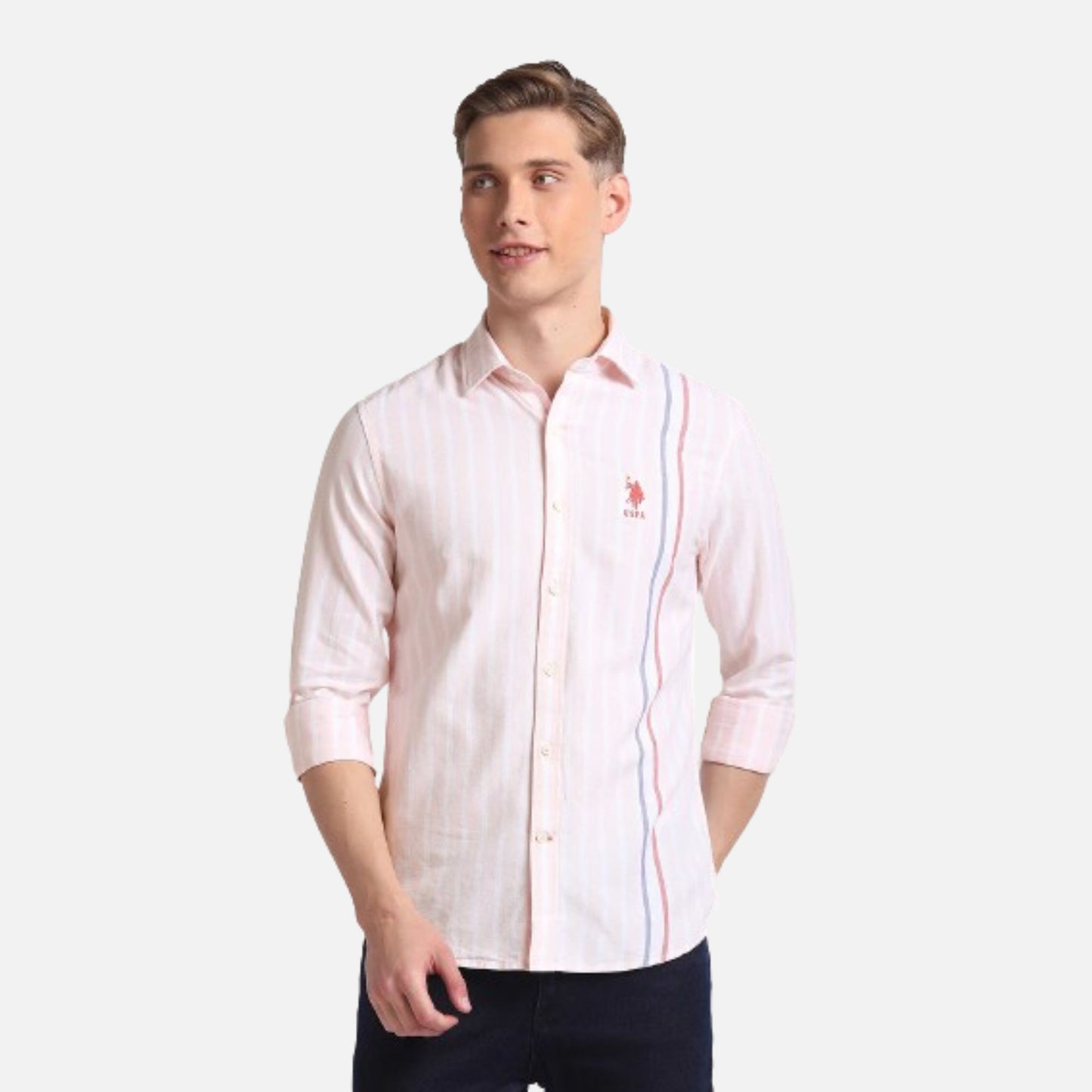 Premium Cotton Vertical Stripe Shirt