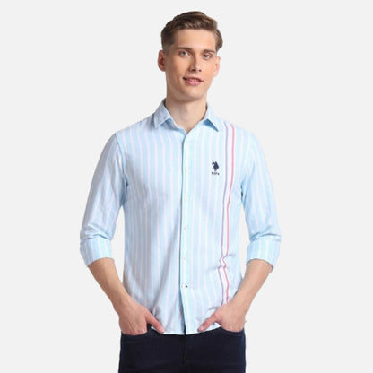 Premium Cotton Vertical Stripe Shirt