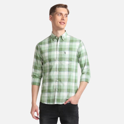 Plaid Check Cotton Shirt