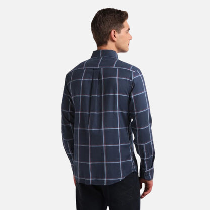 Windowpane Check Twill Shirt