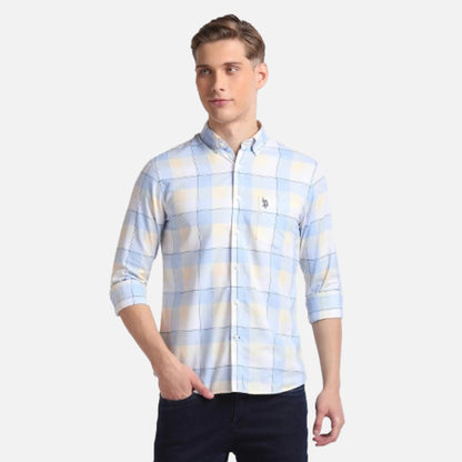 Pure Cotton Plaid Shirt