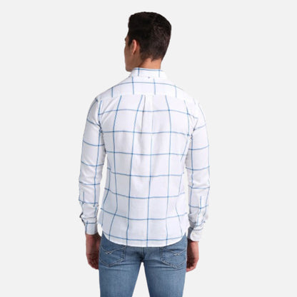 Windowpane Check Dobby Shirt