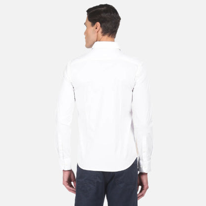 Slim Fit Solid Casual Shirt