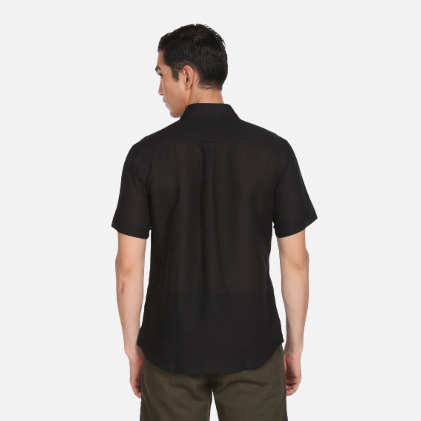 Chest Pocket Solid Casual Shirt