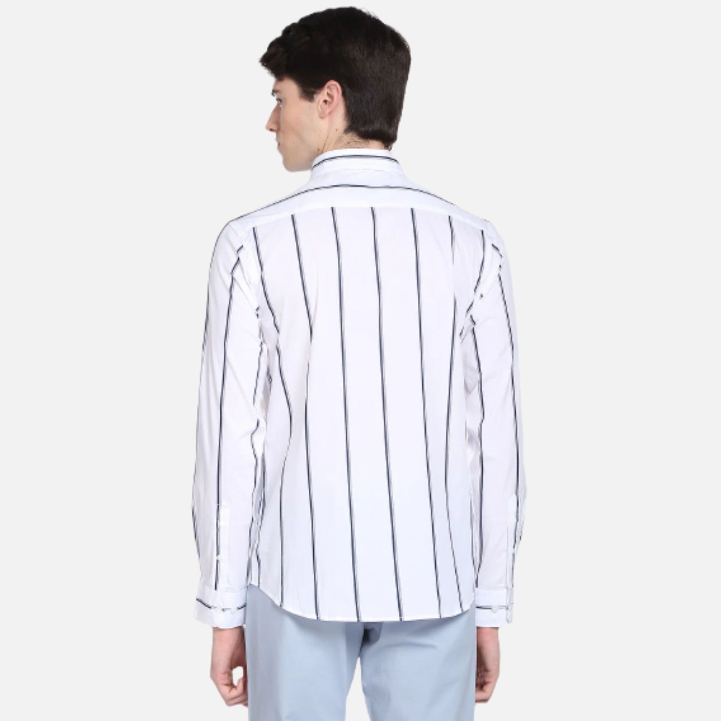 Vertical Stripe Casual Shirt