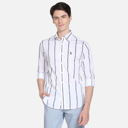 Vertical Stripe Casual Shirt