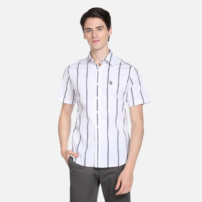 Vertical Stripe Casual Shirt