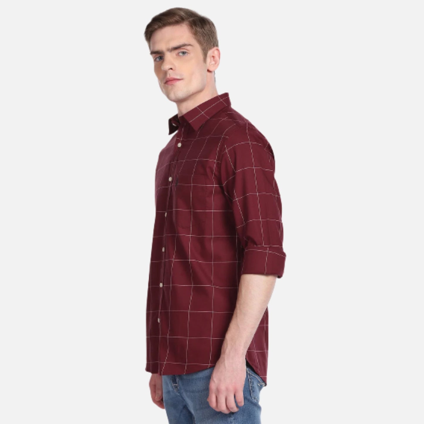 Yard Dyed Twill Casual Shirt