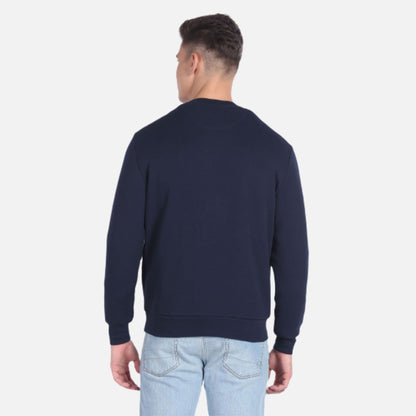 Crew Neck Appliqued Sweatshirt