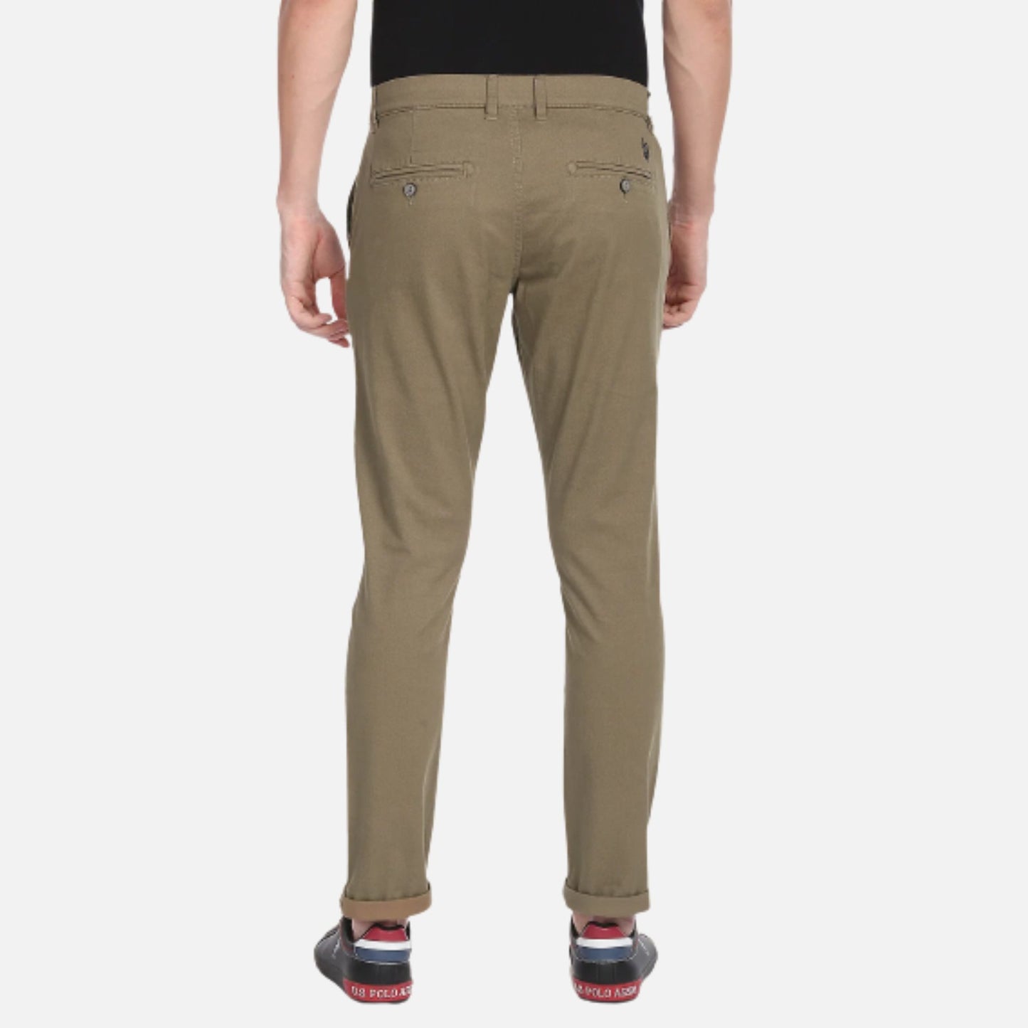 Austin Trim Fit Textured Casual Trousers