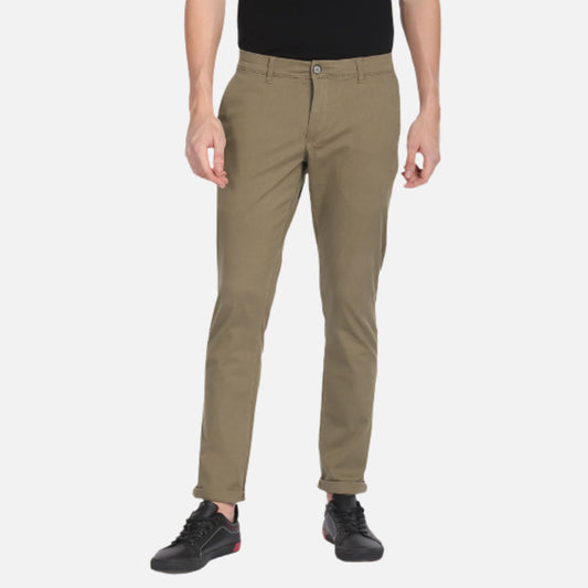 Austin Trim Fit Textured Casual Trousers