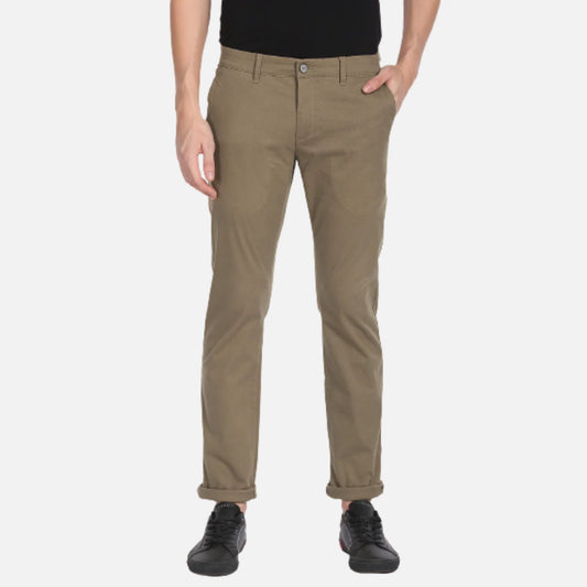 Austin Trim Fit Textured Casual Trousers