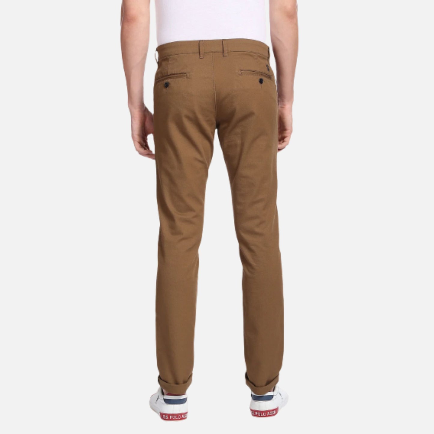 Denver Slim Fit Textured Casual Trousers