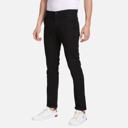 Denver Slim Fit Textured Casual Trousers