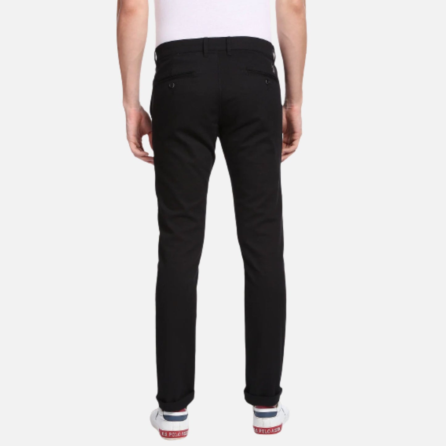 Denver Slim Fit Textured Casual Trousers