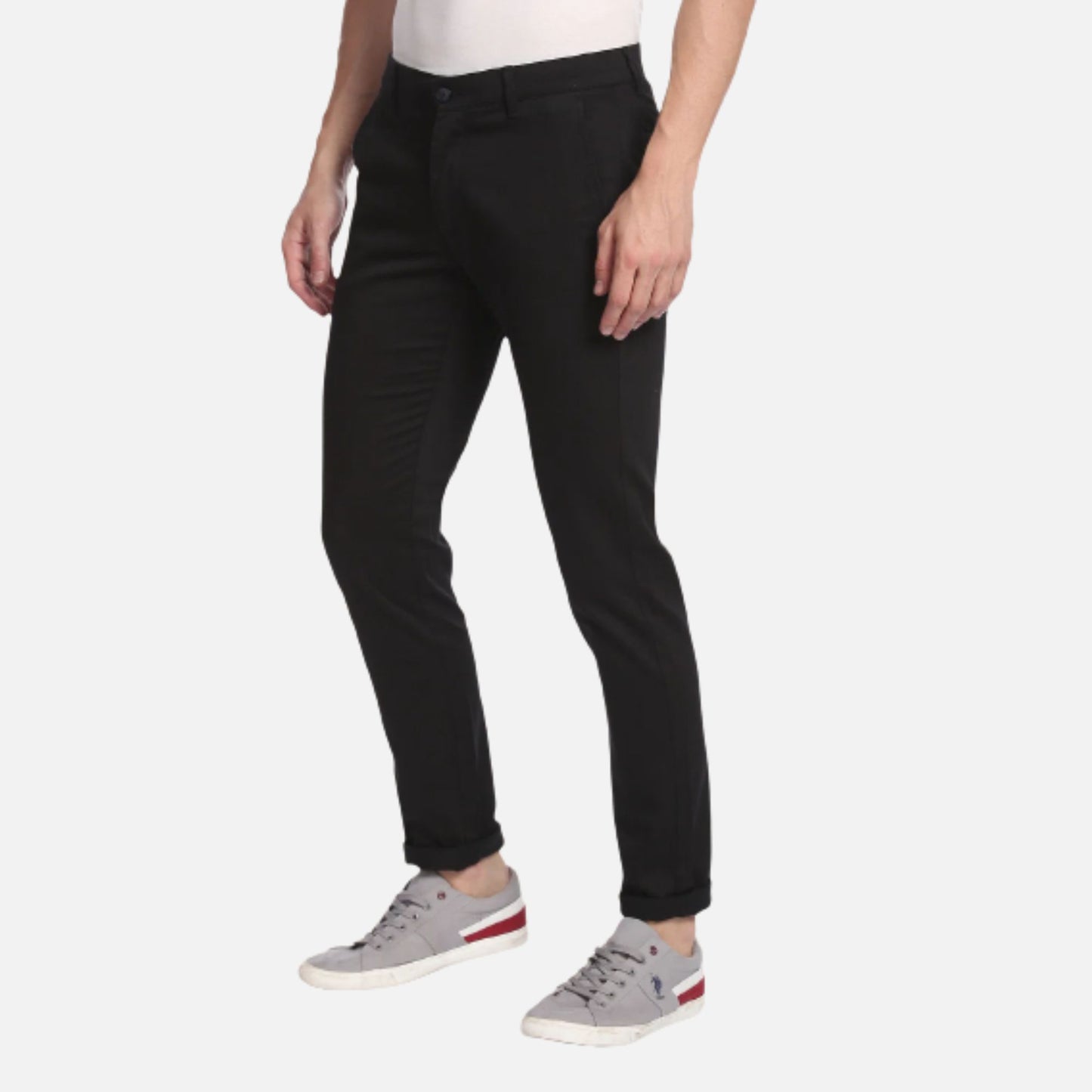 Austin Trim Fit Textured Casual Trousers