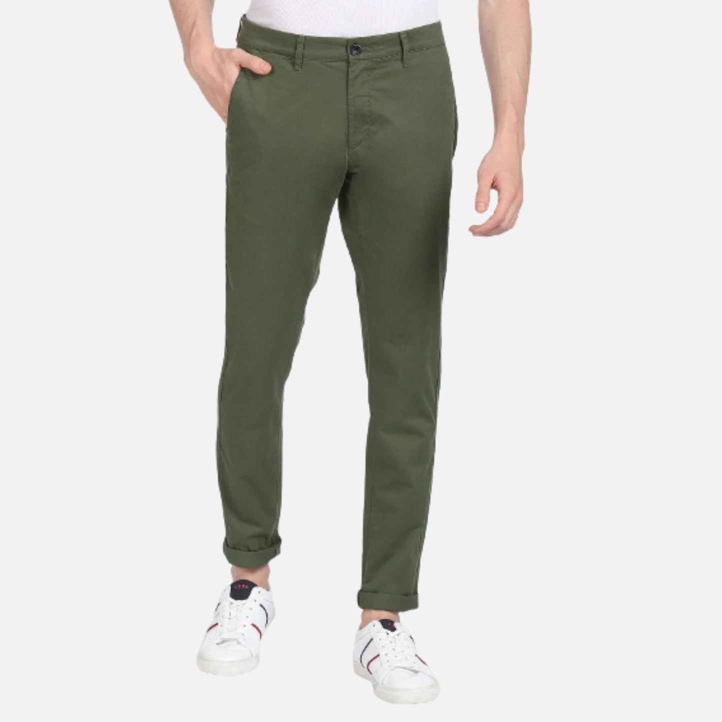 Austin Fit Solid Casual Trousers