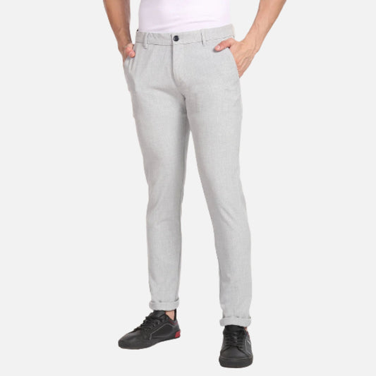 Austin Trim Fit Textured Casual Trousers