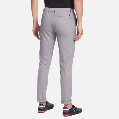 Twill Textured Casual Trousers