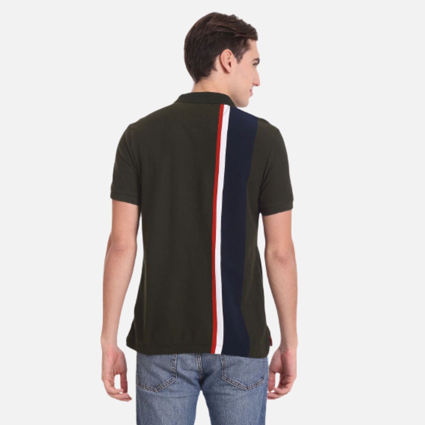 Slim Fit Engineered Stripe Polo Shirt