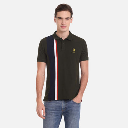 Slim Fit Engineered Stripe Polo Shirt