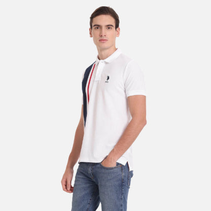 Slim Fit Engineered Stripe Polo Shirt