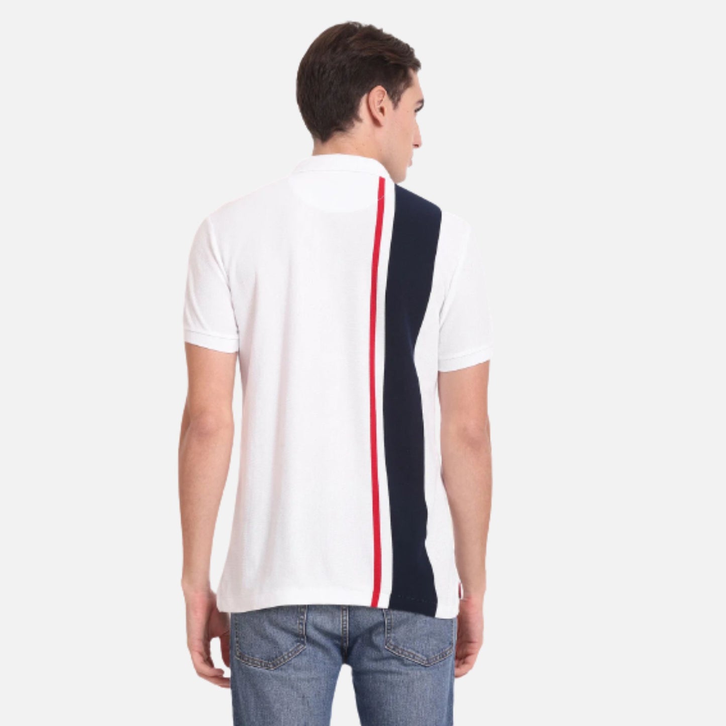 Slim Fit Engineered Stripe Polo Shirt