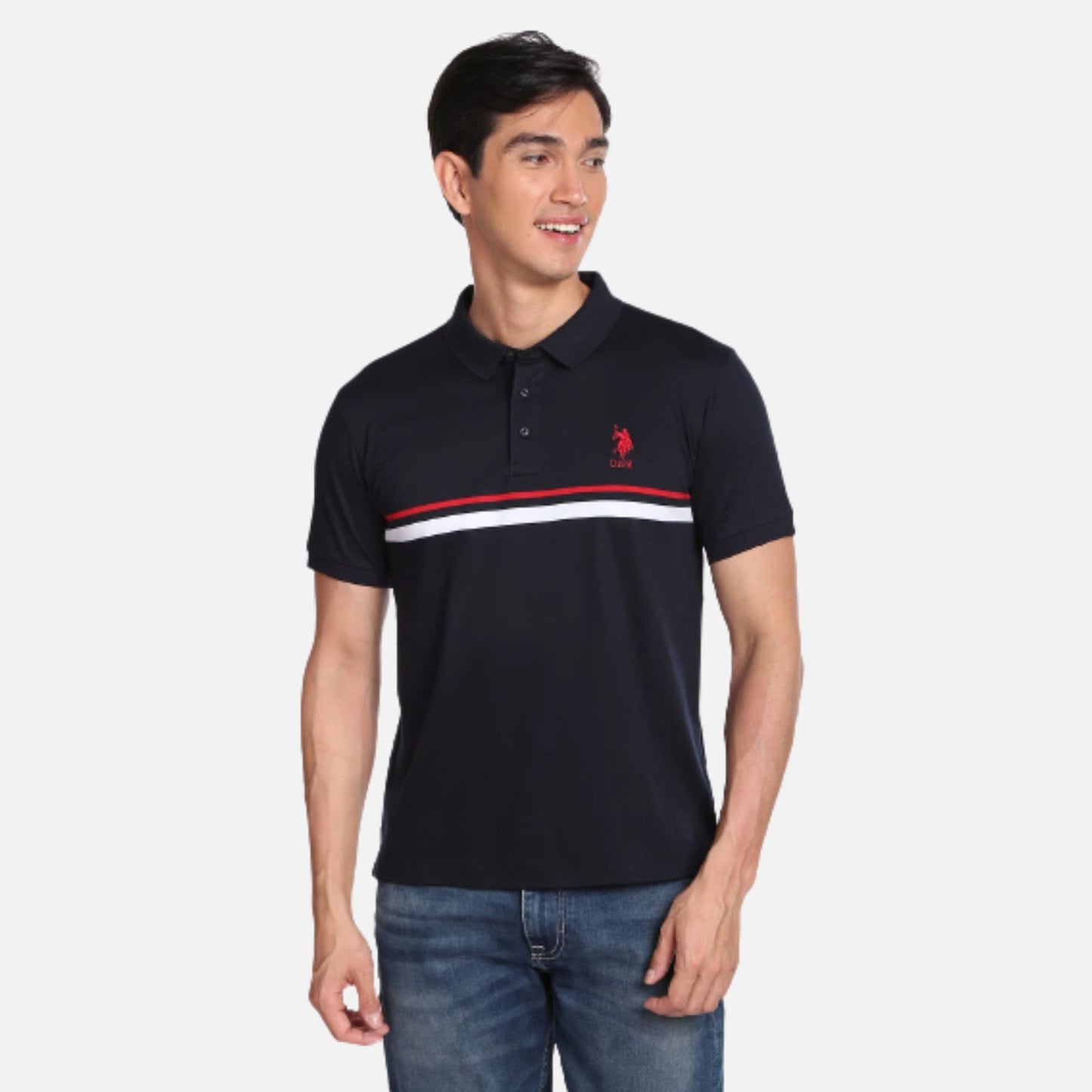 Signature Stripe Cotton Polo Shirt