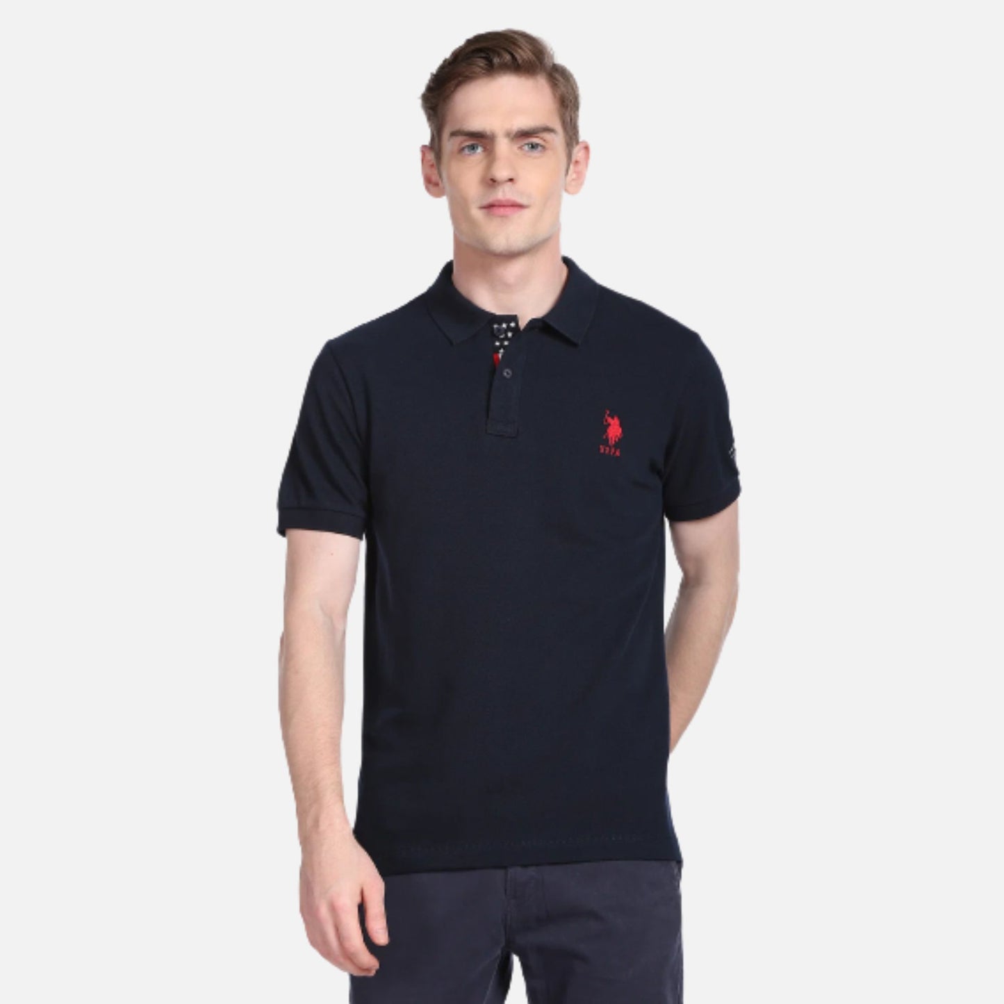 Embroidered Cotton Polo Shirt