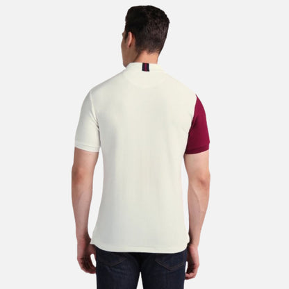 Slim Fit Colour Block Polo Shirt