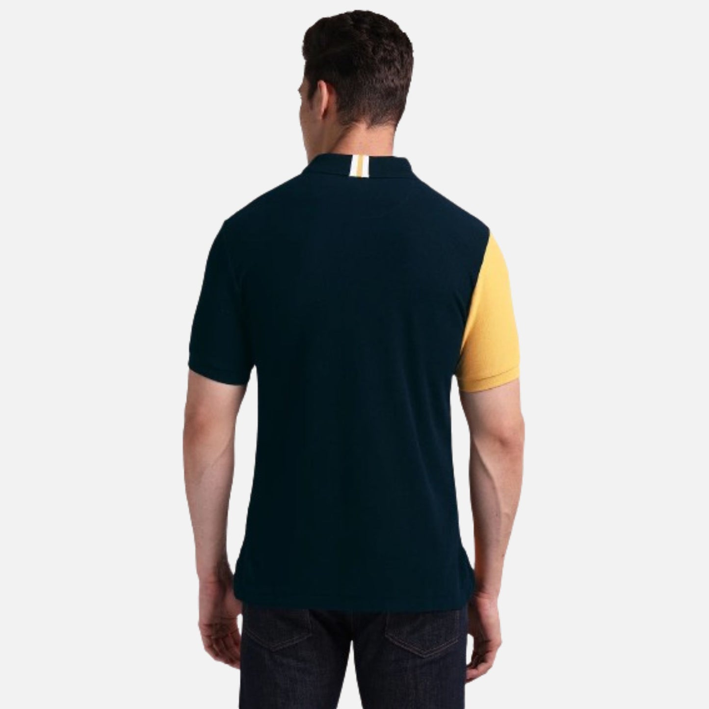 Slim Fit Colour Block Polo Shirt