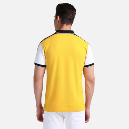 Slim Fit Colour Block Polo Shirt