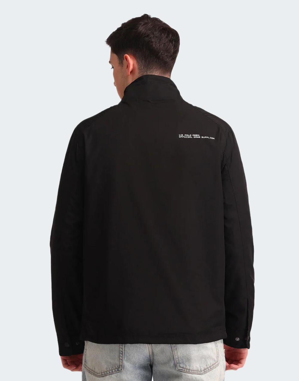 Regular Fit Solid Casual Jacket