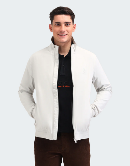 Ice Grey Graphic Printed Regular Fit Jack