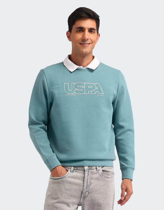 Brand Printed Regular Fit Sweatshirt