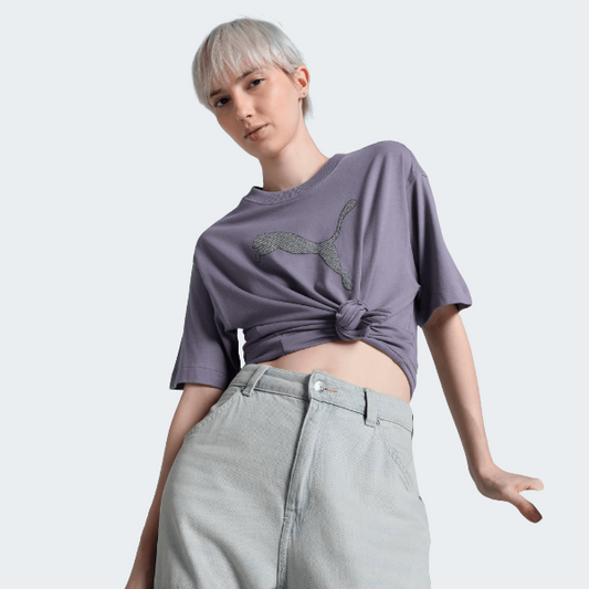 Pale Plum HER Graphic Women's Relaxed Fit Tee