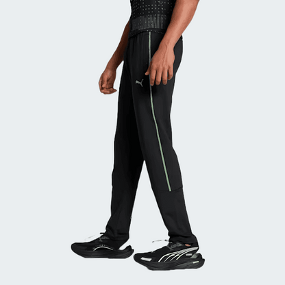 Black PUMA x one8 Men's Slim Fit Knitted Training Pants