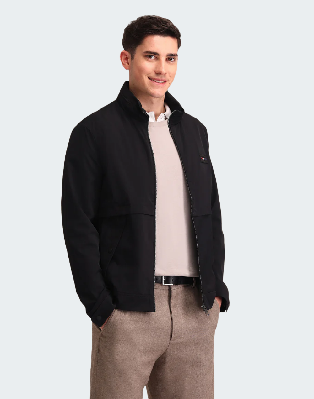 Regular Fit Solid Padded Jacket