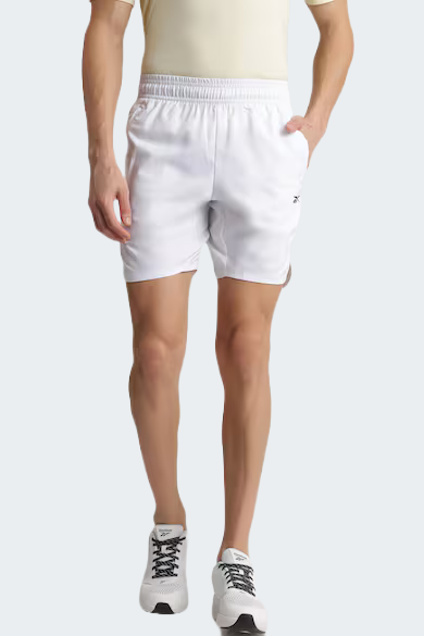 Reebok White Men Shorts