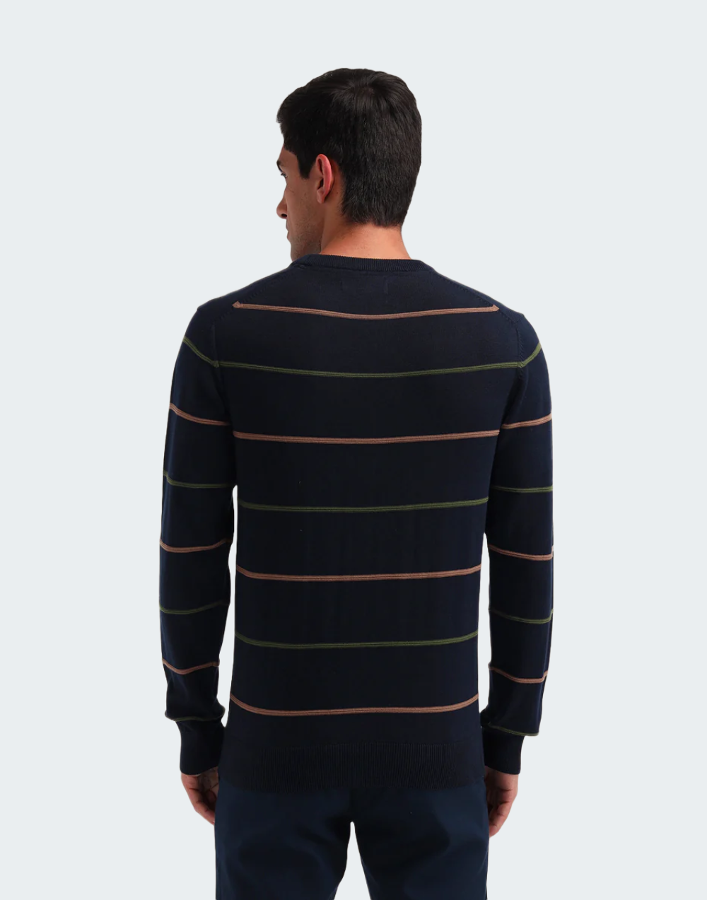 Vertical Striped Regular Fit Sweater