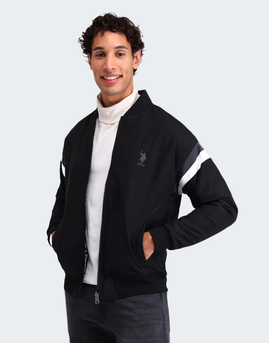 Reversible Regular Fit Bomber Jacket