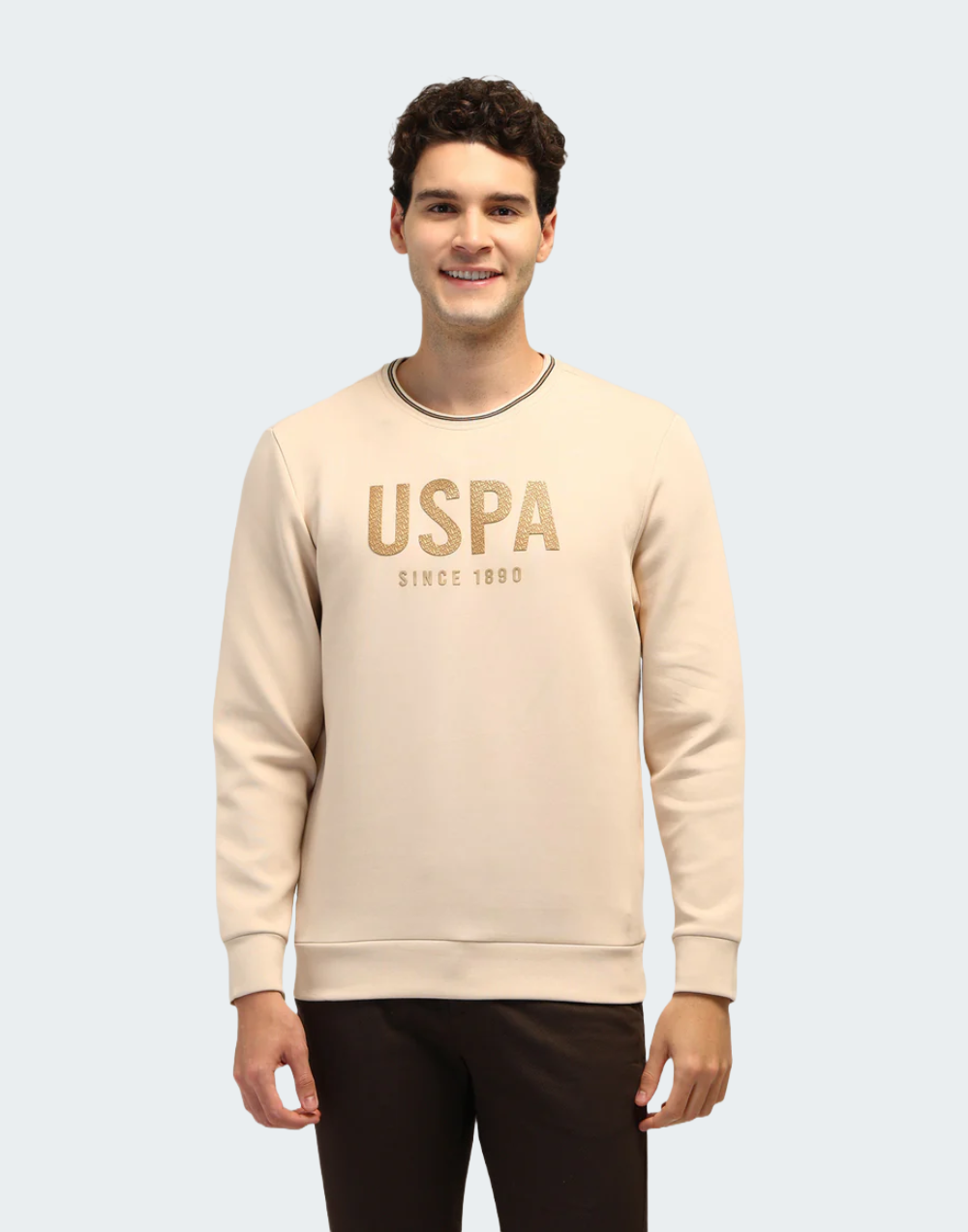 Brand Printed Regular Fit Sweatshirt