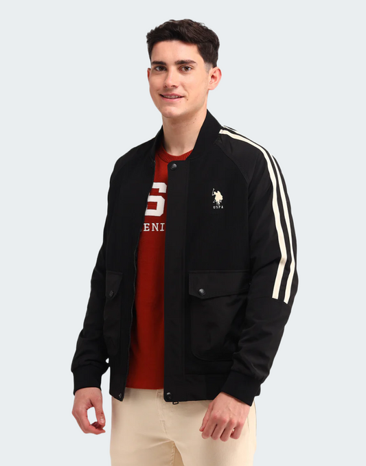 Vertical Stripes Regular Fit Jacket