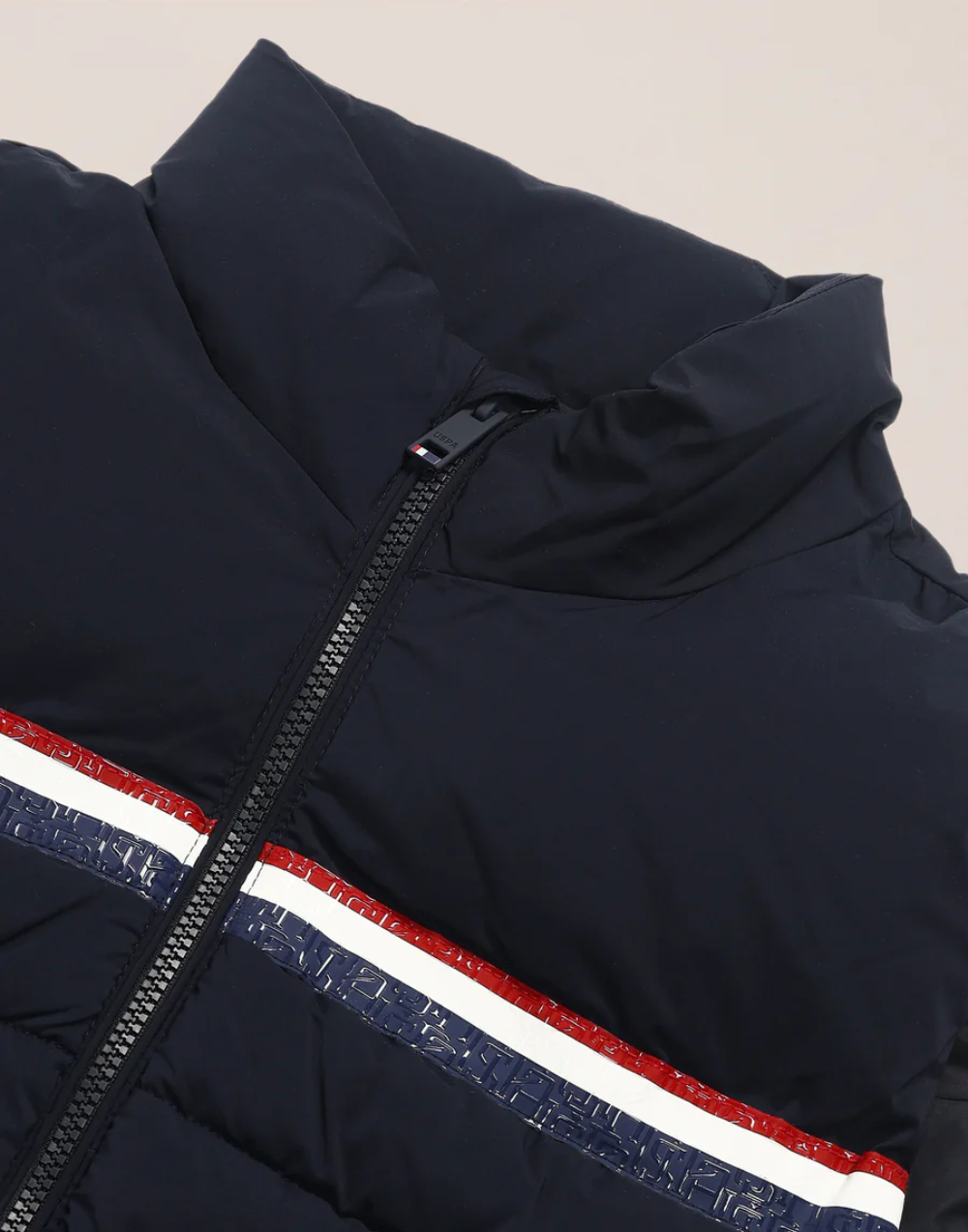 Navy Solid Regular Fit Jacket